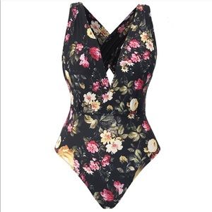 Floral One Piece Bathing Suit